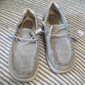Hey Dude Women's Gray Slip-On Loafers